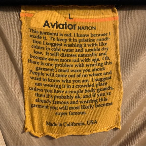 *SOLD* Aviator Nation Tiger Velour Hoodie Large - Picture 6 of 15